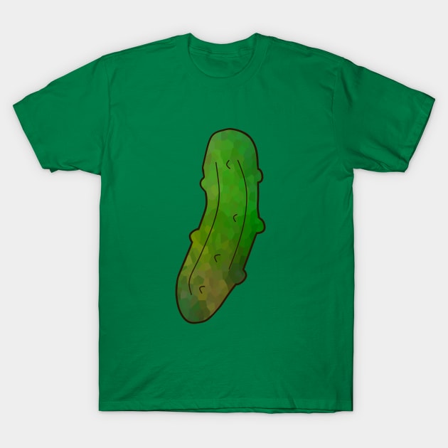 FUNNY Food Big Green Dill Pickle T-Shirt by SartorisArt1